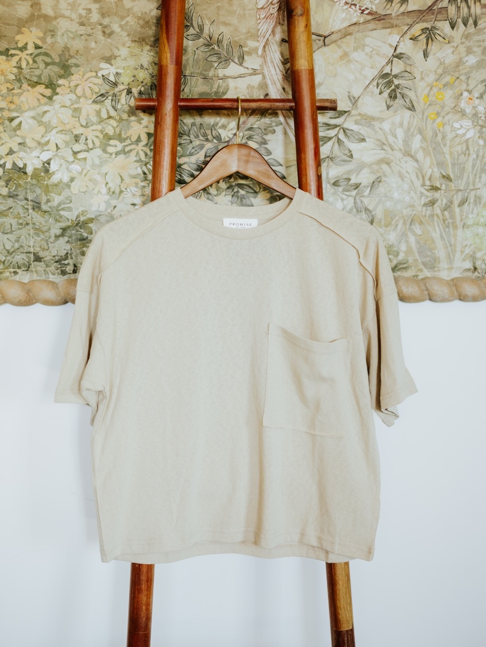 Easy Fit Mineral-Wash Slub Knit Tee NWT
